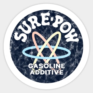 Sure-Pow Gasoline Additive (Original - White Worn) Sticker